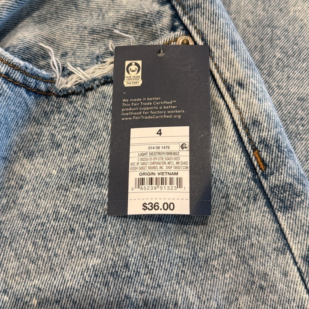 Universal Thread Mid Rise Baggy Jeans Size 2 - Picture 3 of 7